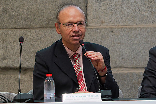 Manuel Martínez-Sellés, presidente del Ilustre Colegio de Médicos de Madrid.