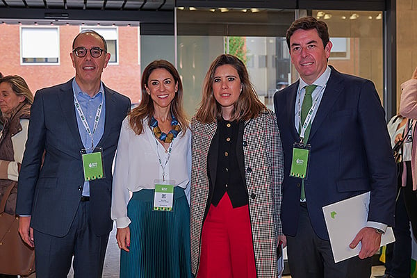 Paco Fernández, director general del COFM; Beatriz Collado; Pilar Jimeno; y Manuel Martínez del Peral.