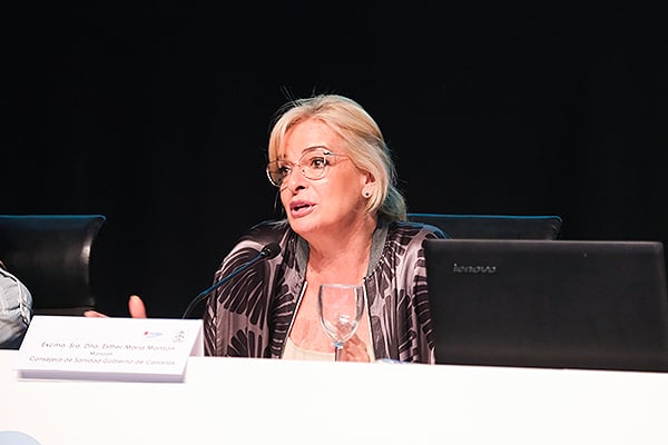  Esther María Monzón, consejera de Sanidad del Gobierno de Canarias.