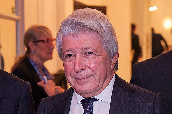 Enrique Cerezo, presidente del Club Atlético de Madrid.