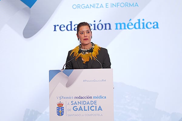 Beatriz García, presidenta del Colegio Oficial de Farmacéuticos de Pontevedra.