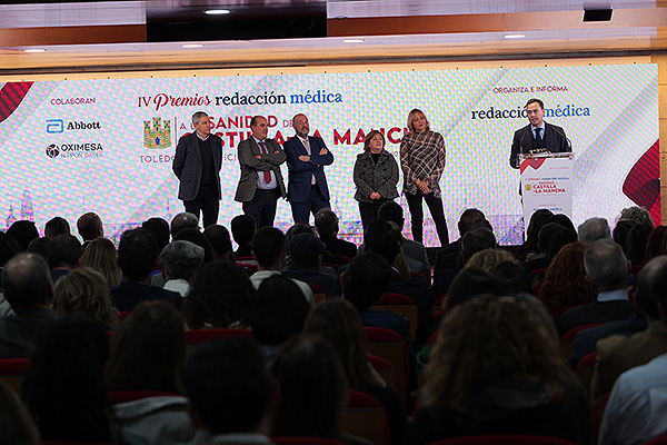 Aspecto de la sala durante los IV Premios Redacción Médica a la Sanidad de Castilla-La Mancha.