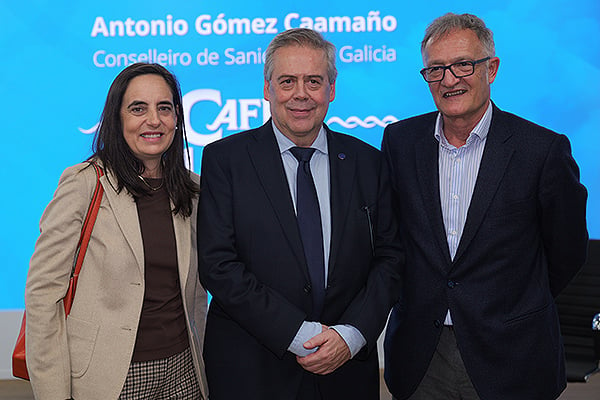 Cristina García, Antonio Gómez Caamaño y José Luis García Aznar.