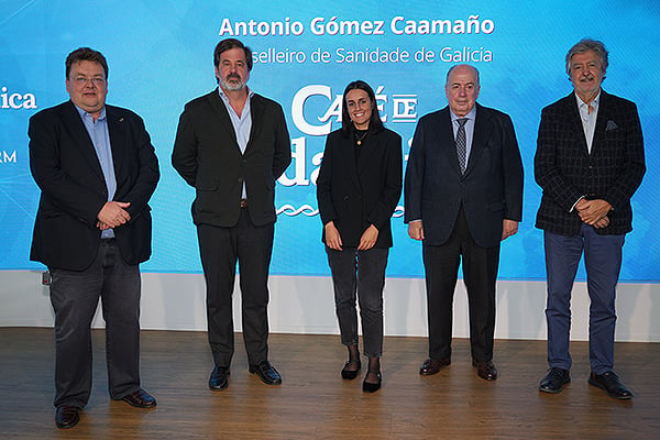 Pablo Martín, presidente de Fedop; Carlos Rus, presidente de ASPE; Sandra Toro, Responsable de Comunicación y RRII de ASPE; Ricardo De Lorenzo y Montero; y Ángel de Benito Cordón, director Operaciones de la Fundación IDIS.