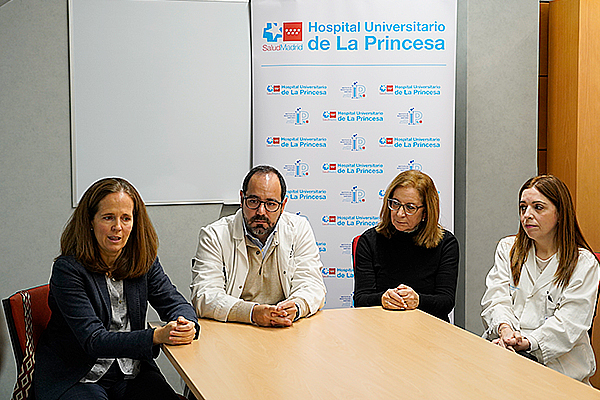 Clara Abad, Pedro Landete, Elvira Polo y Amelia Rodríguez.