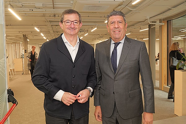 José María Hernández, director médico de Caser; y Manuel Vilches, vicepresidente de DPS.