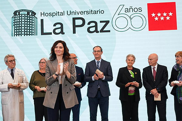 Isabel Díaz Ayuso celebra el 60º aniversario del Hospital La Paz.