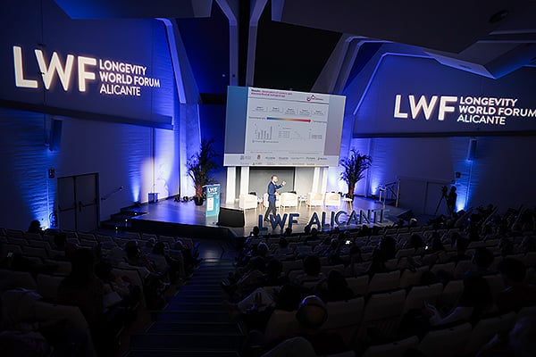 Aspecto de la sala durante la celebración de la tercera edición de Longevity World Forum.