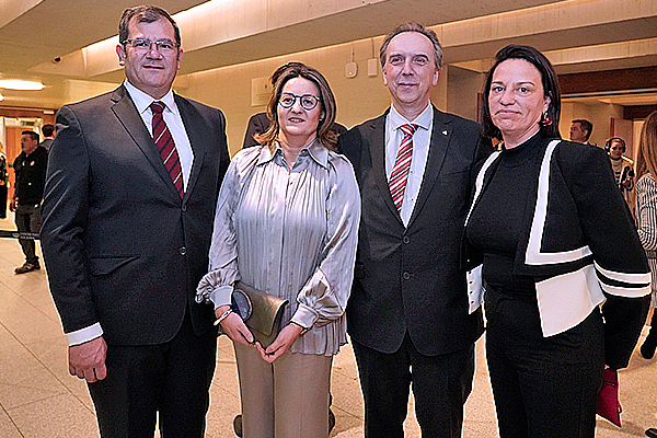 Juan José Hernández, COF Cáceres; Marta Ruano, presidenta COF Segovia;  Alfredo Menéndez, COF Asturias; Belén González, ex COF Asturias.