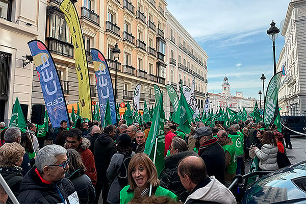 Concentración frente a la sede de Muface el 13 de Febrero.