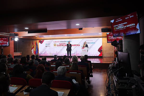 Aspecto de la sala durante los IV Premios Redacción Médica a la Sanidad de Castilla-La Mancha.