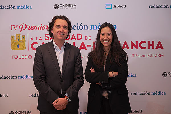 Pablo Crespo, secretario general, y Carmen Ansótegui, directora de Comunicación, ambos de Federación Española de Empresas de Tecnología Sanitaria (Fenin).