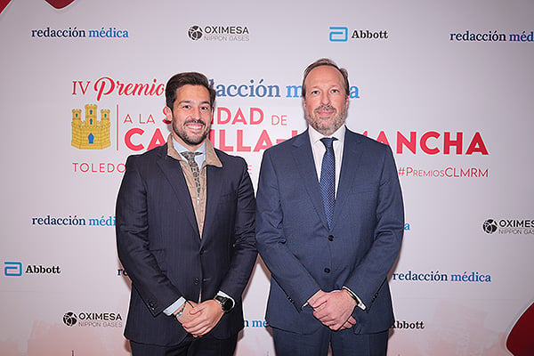 Alberto Díaz, secretario del Colegio Oficial de Farmacéuticos de Toledo; y Carlos Barcina, vocal de Hospitales del Colegio Oficial de Farmacéuticos de Toledo.