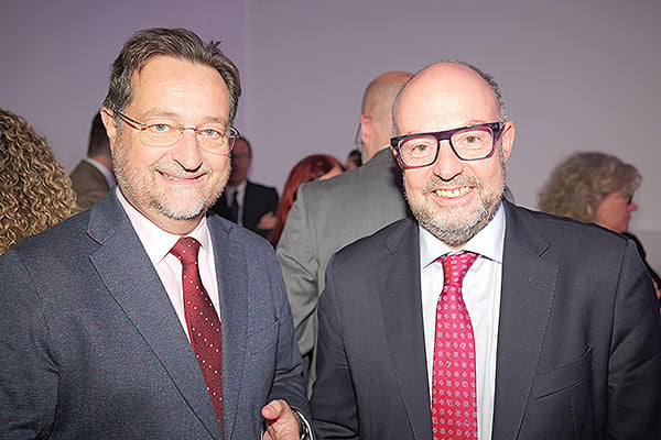 Fernando Prados, director médico del Hospital Los Madroños; y Alberto Jara, director gerente del Servicio de Salud de Castilla-La Mancha.