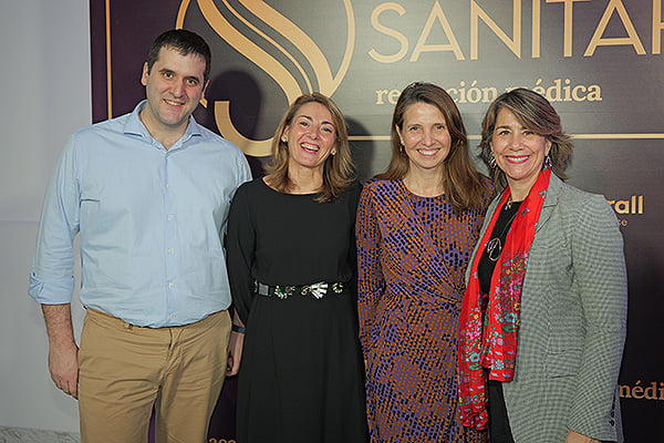 Jorge Ramírez, responsable de Comunicación Interna y Externa de MSD; Cristina Nadal, directora ejecutiva CEO de Relaciones Internacionales de MSD;  Ana Argelich, presidenta y directora general de MSD; y Sara Cebrián, directora asociada de Comunicación de MSD.