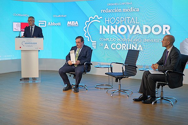 Un instante durante la Inauguración de la Jornada Hospital Innovador.