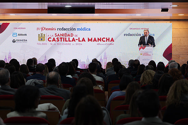 Jesús Fernández Sanz en el discurso de clausura de la entrega de premios.