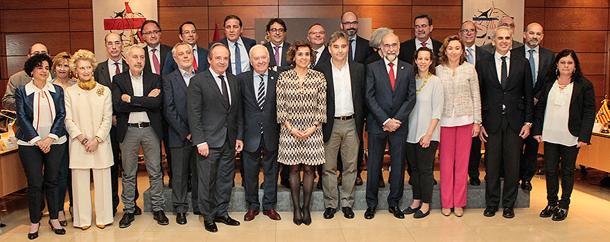 Foto de familia minutos antes de la Conferencia Enfermera.