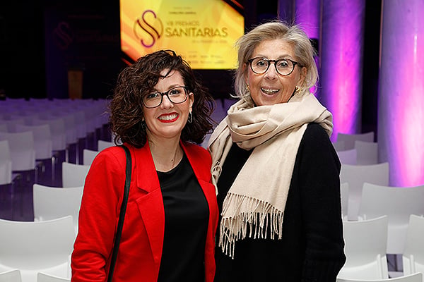 Ainoa Santonja, jefa de prensa; y Mariana Rovira, responsable de Estrategia, ambas de la Sociedad Española de Radiología Médica (Seram).