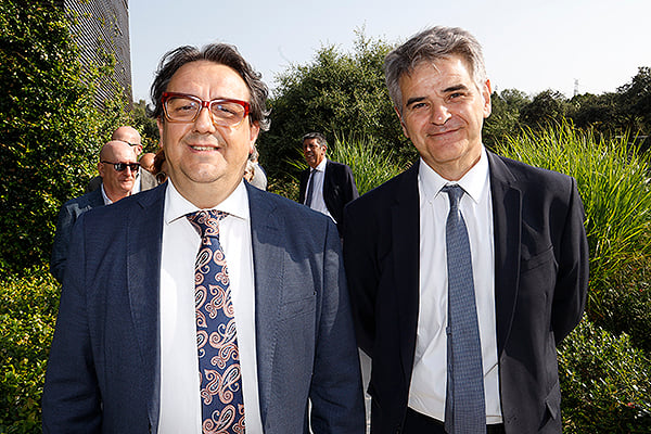 José María Vergeles, consejero de Sanidad en funciones de Extremadura; y Ceciliano Franco, gerente del Servicio Extremeño de Salud. 