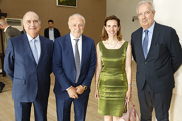 José Carlos Sánchez, consejero y delegado de Asisa en Ávila; José María Pino; Gema Cancela, directora médica de Asisa Madrid; y Luis Mayero.