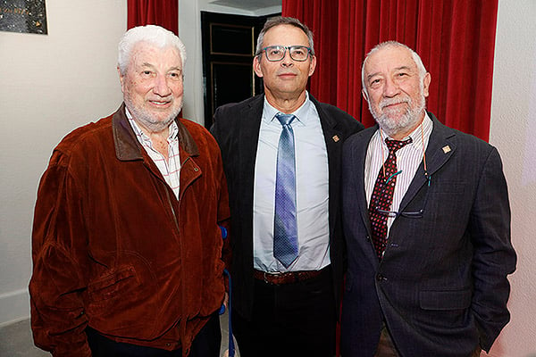 Joaquín Ibáñez, socio de honor de Semergen; Miguel Ángel Prieto, vicepresidente de Semergen Nacional; y Alfonso Barquilla, extesorero de Semergen.