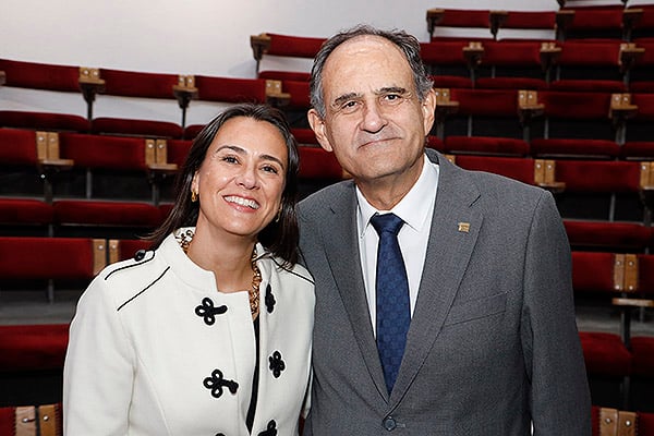 Ana Segura, secretaria general de Semergen; y José Polo.