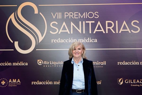 María Neira, a su llegada a los premios. 