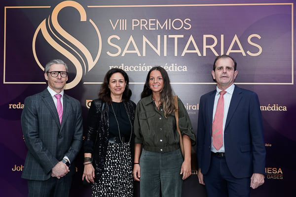 David García Prieto, director de Marketing; Carolina Arroyo, directora de Acceso y Relaciones Institucionales; Clara Mateo, healthcare business; y Félix Ruiz de la Prada, director comercial de Hospitales, todos de Oximesa.