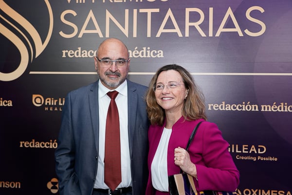 Víctor Serrano, marido de Nuria Novoa; y Nuria Novoa.