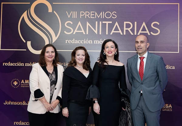 Manuela García, consejera de Salud de las Islas Baleares; Fátima Matute, consejera de Sanidad de la Comunidad de Madrid; Sara García Espada, consejera de Salud y Servicios Sociales de Extremadura; y Ricardo López. 