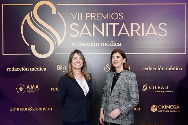 Ángela Rubio, directora de Comunicación; y Lourdes Martínez-Berganza, vicepresidenta, ambas de Semergen.