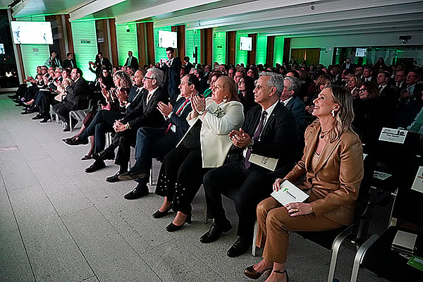 Aspecto de la sala durante la entrega de premios.