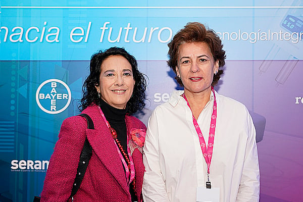 Mari Luz Parda, secretaria de la Seram y Alfonsa Friera, jefa del Servicio de Radiodiagnóstico del Hospital de La Princesa (Madrid).