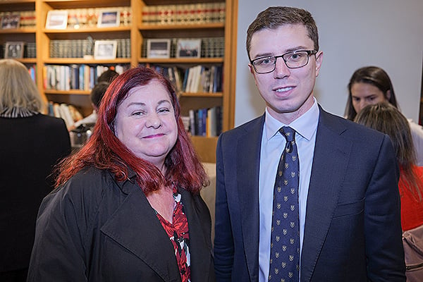 Celia Gómez junto a Luis Mendicuti, secretario general de ASPE.