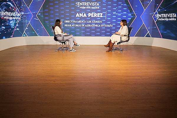 Un instante durante la entrevista de Ana Pérez.