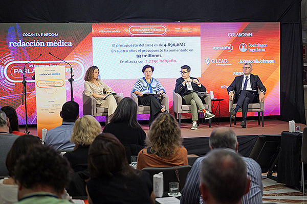 Aspecto de la sala durante el XV Encuentro Global Parlamentarios de Sanidad.