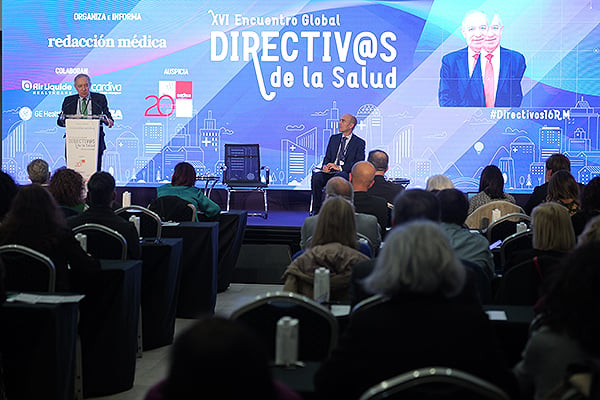 Aspecto de la sala durante el XVI Encuentro Global de Directivos de la Salud.