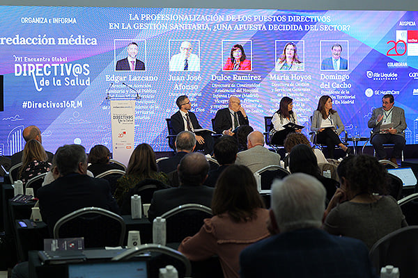 Aspecto de la sala durante el XVI Encuentro Global de Directivos de la Salud.