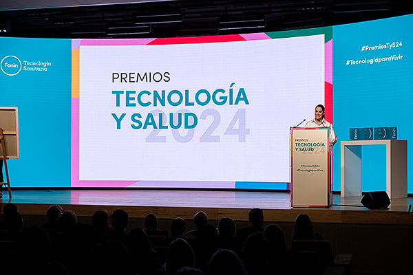 Un instante durante los Premios Tecnología y Salud de Fenin.