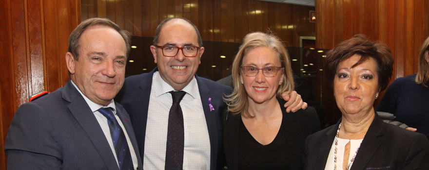 Javier Castrodeza, Carlos Moreno, Teresa Angulo y Elena Andradas.