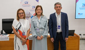  Montserrat Chimeno, vicepresidenta primera de SEMI; Juana Carretero, presidenta de SEMI, y Melchor Rodríguez, vicepresidente científico de SEMI.