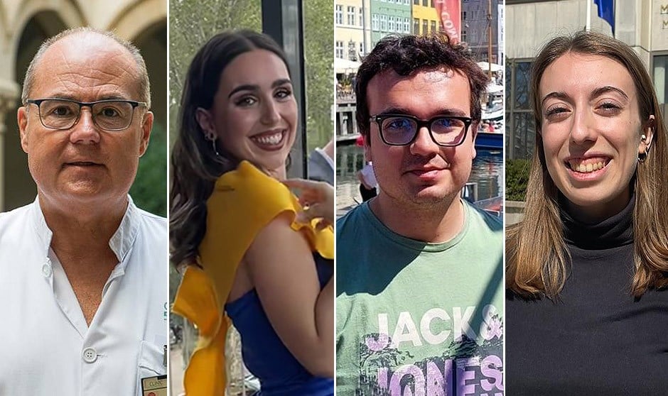  Antoni Trilla, Carla Gómez, Pedro Areal y Laura Cortés analizan la próxima ECOE a la que se enfrentan los alumnos de Medicina este fin de semana