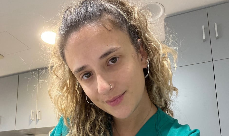 Sandra Peiró, enfermera en el servicio de hospitalización.