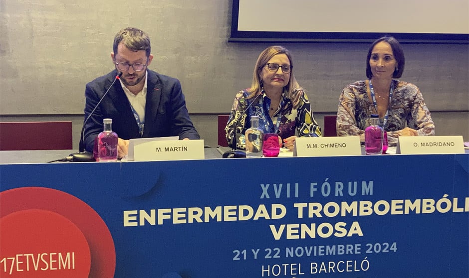 La presidenta de la SEMI, Montserrat Chimeno, inaugura el Fórum de ENfermedad Tromboembólica Venosa.