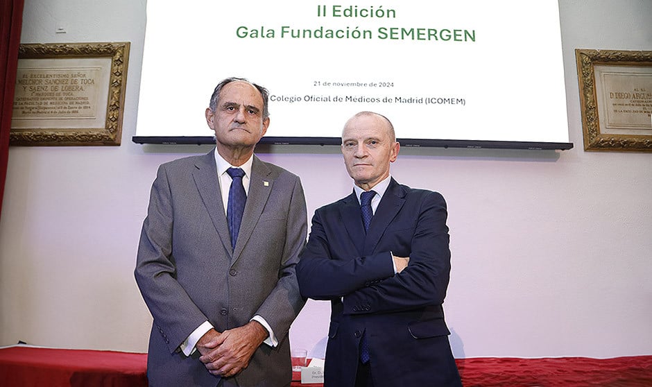 José Polo y José Ramon González en la II Edición de la Gala Fundación Semergen