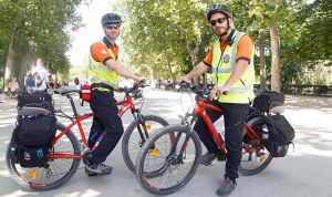 Una ambulancia sobre dos ruedas