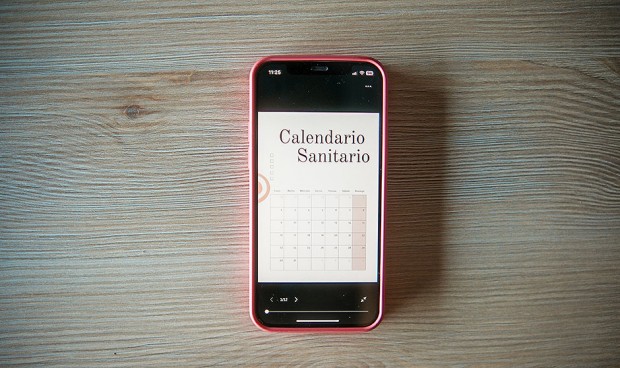 Calendario en un móvil.