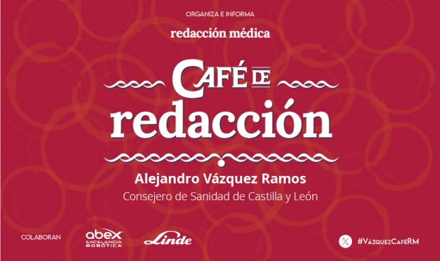 El consejero de Sanidad de Castilla y León, Alejandro Vázquez, participa en el Café de Redacción. 