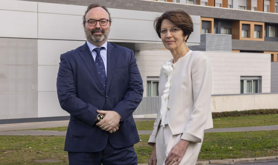 Dirección Clínica Universidad Navarra en Madrid, Álvaro Zabala y Esperanza Lozano.